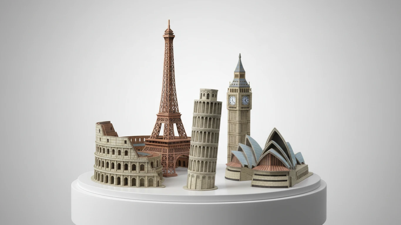 Quebra-Cabeça 3D de Edifícios Famosos