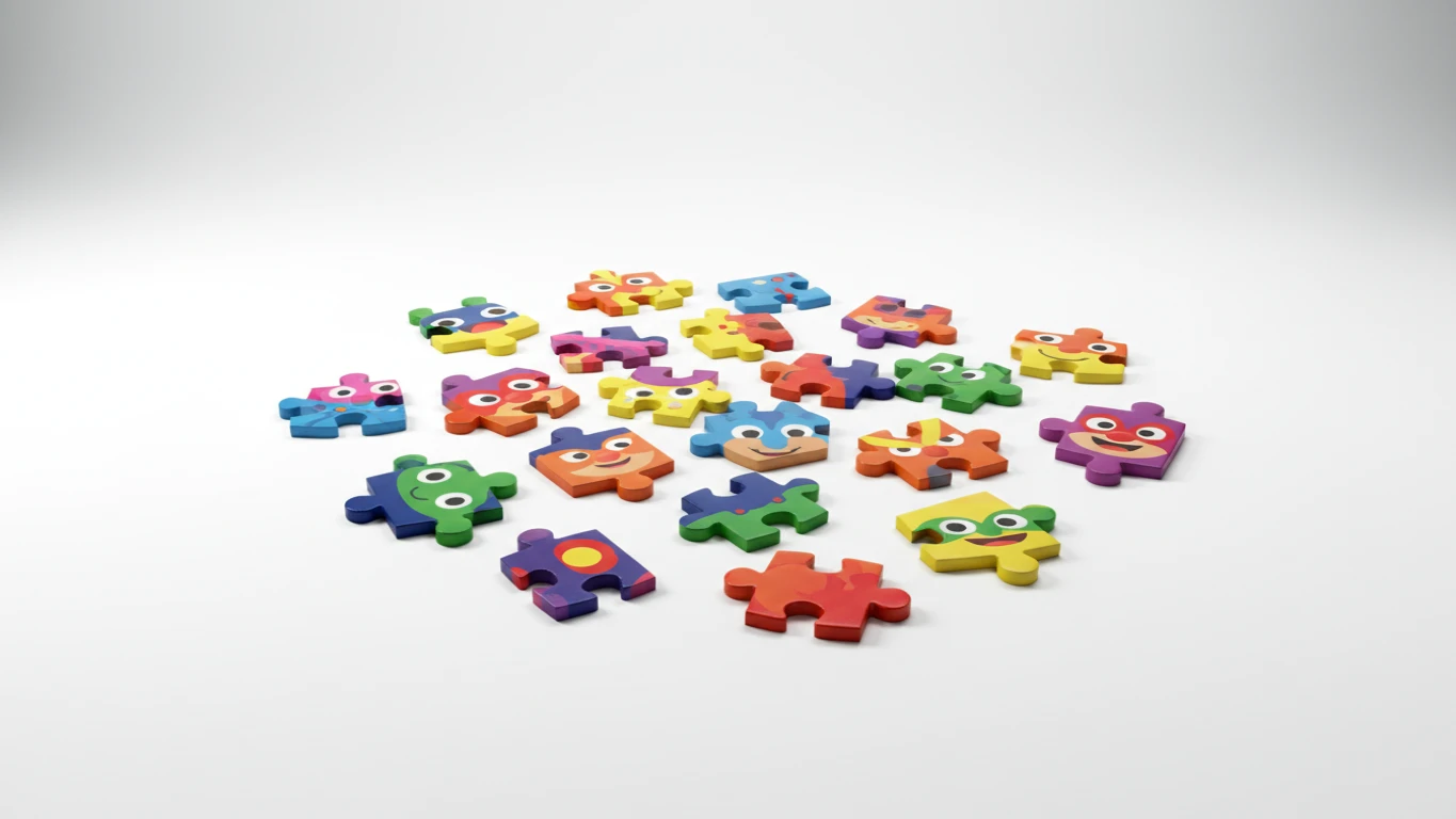 Quebra-Cabeça Gigante de Personagens