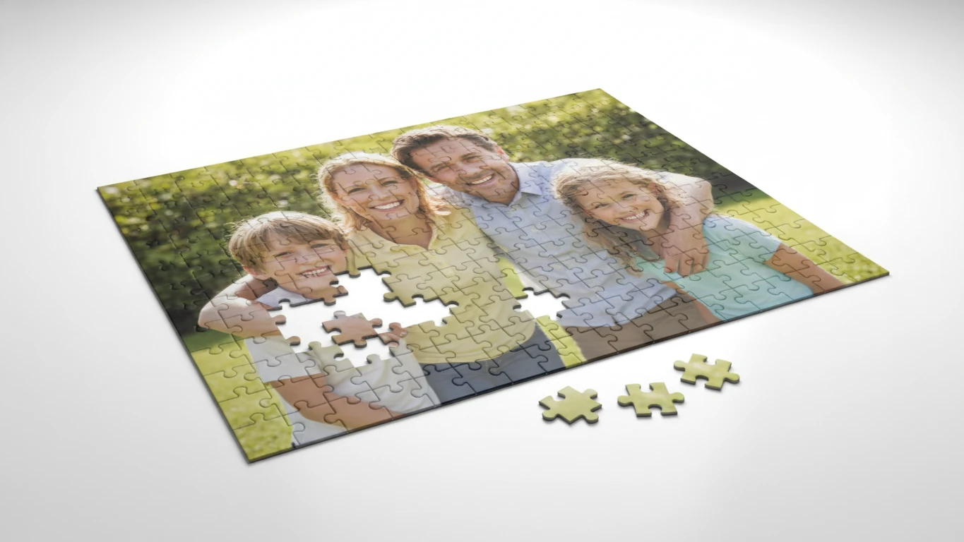 Quebra-Cabeça Personalizado com Foto da Família