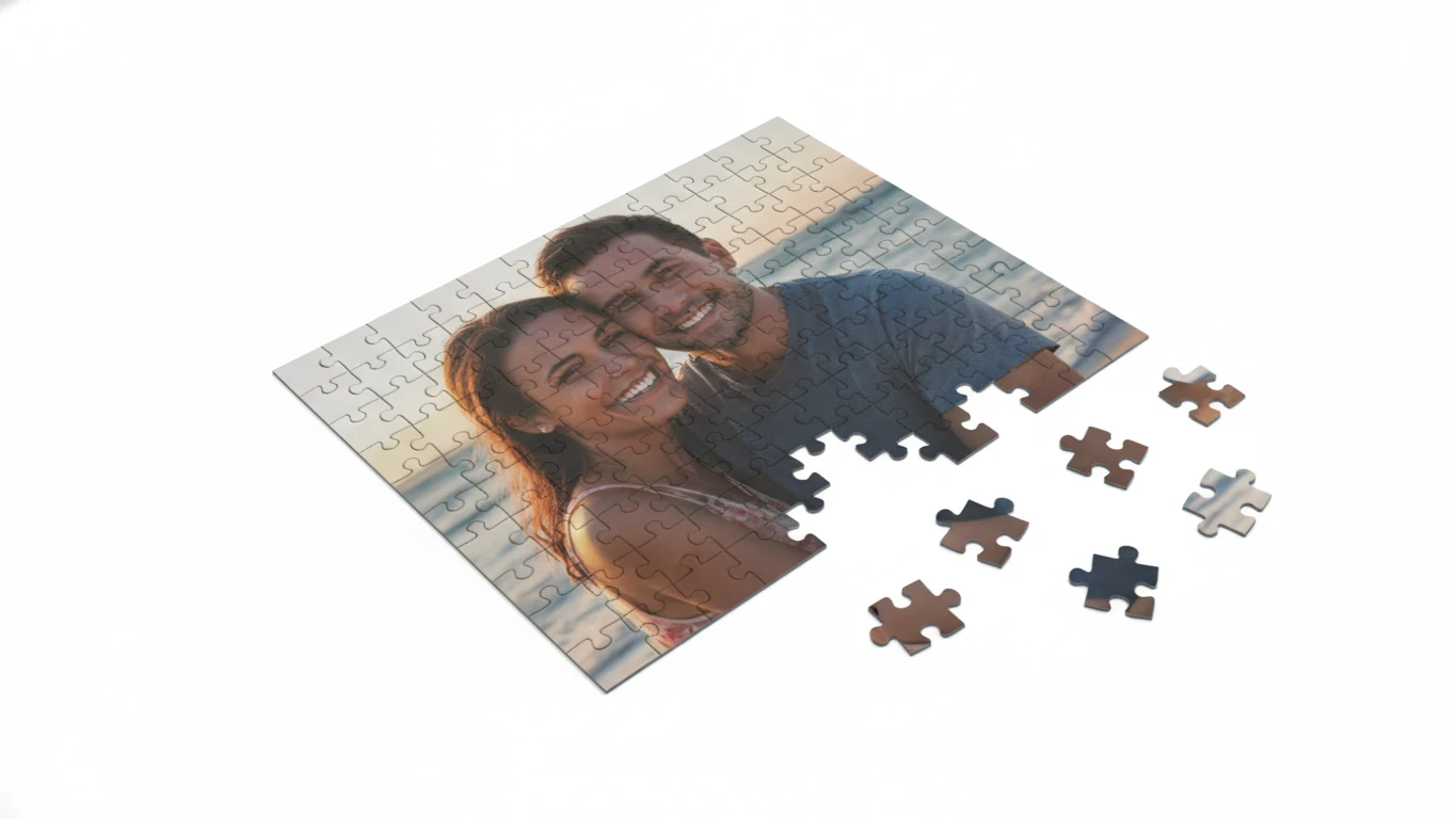 Quebra-Cabeça Personalizado com Foto do Casal