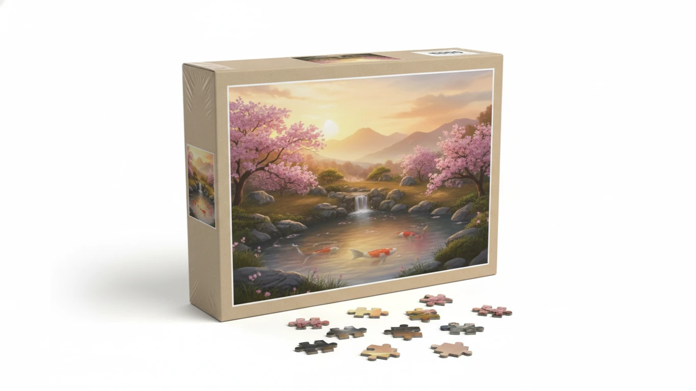 Quebra-Cabeça de 1000 Peças com Temática Relaxante