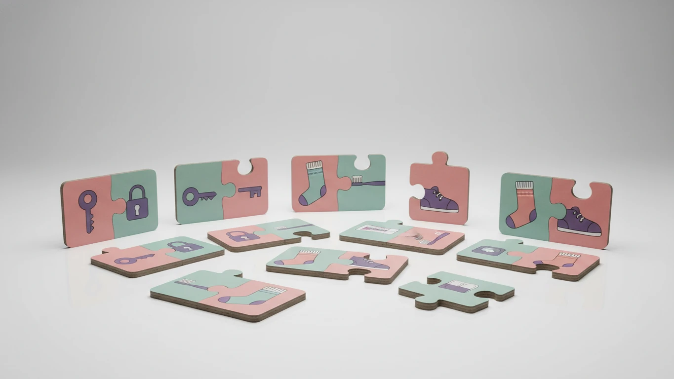 Quebra-Cabeça de Associação (Duplas)