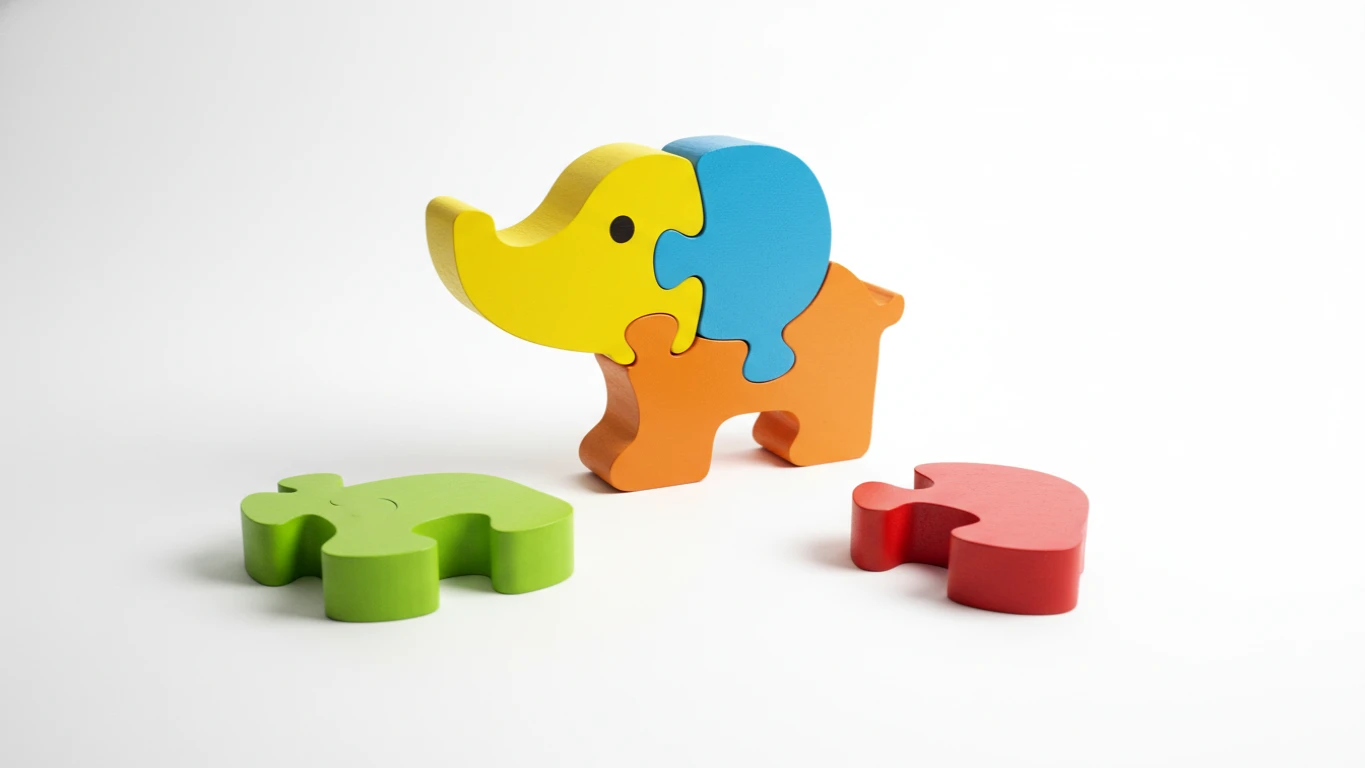 Quebra-Cabeça de Encaixe com Peças Grandes