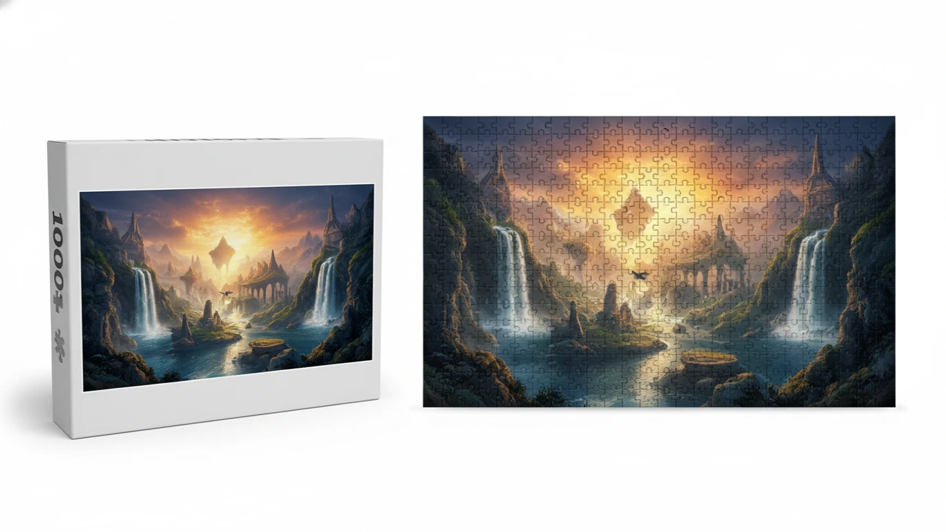 Quebra-Cabeça de Mil Peças com Cenário Deslumbrante