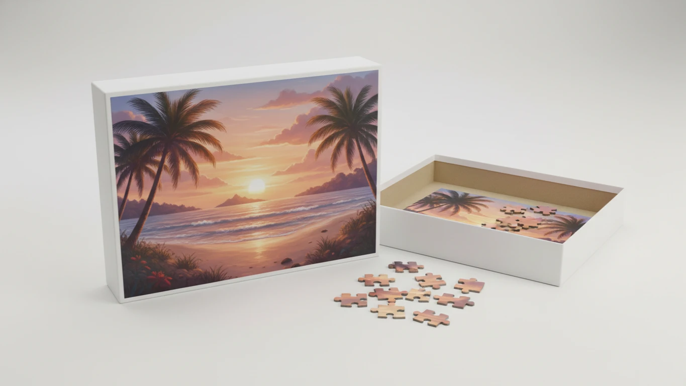 Quebra-Cabeça de Mil Peças com Cenário Relaxante