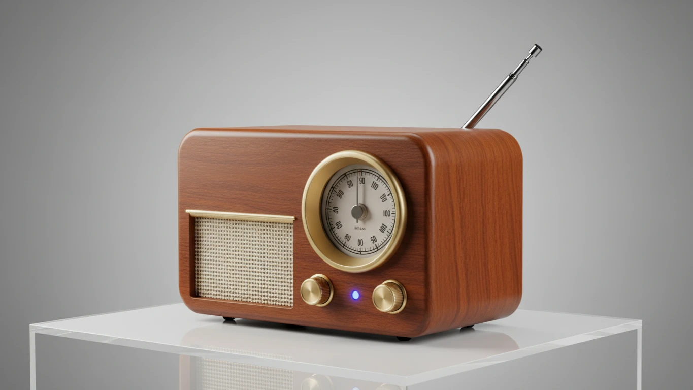 Rádio Retrô com Conectividade Bluetooth