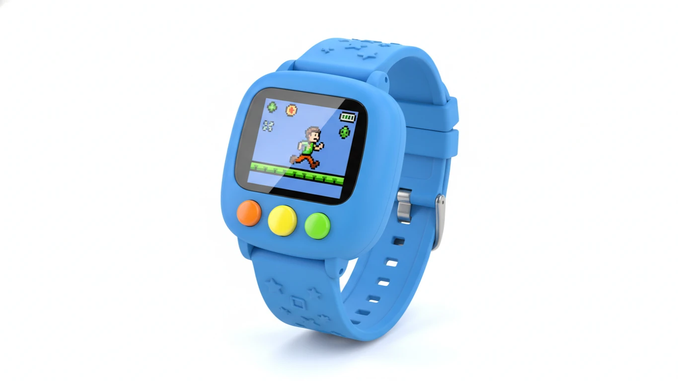 Relógio Digital Infantil com Jogos Simples