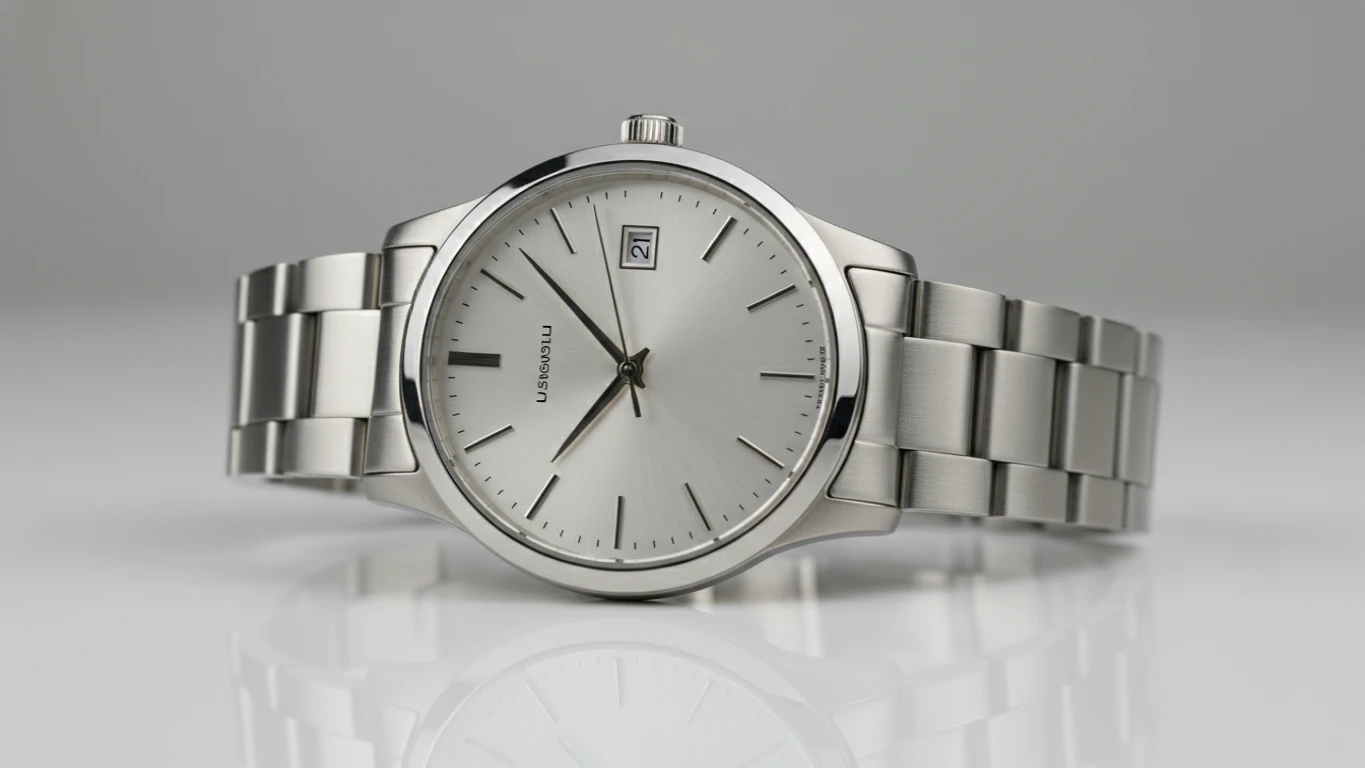 Relógio Masculino Clássico em Aço Inoxidável