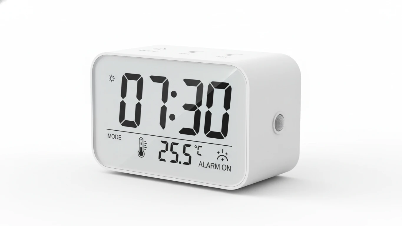 Relógio de Mesa Digital com Despertador e Temperatura
