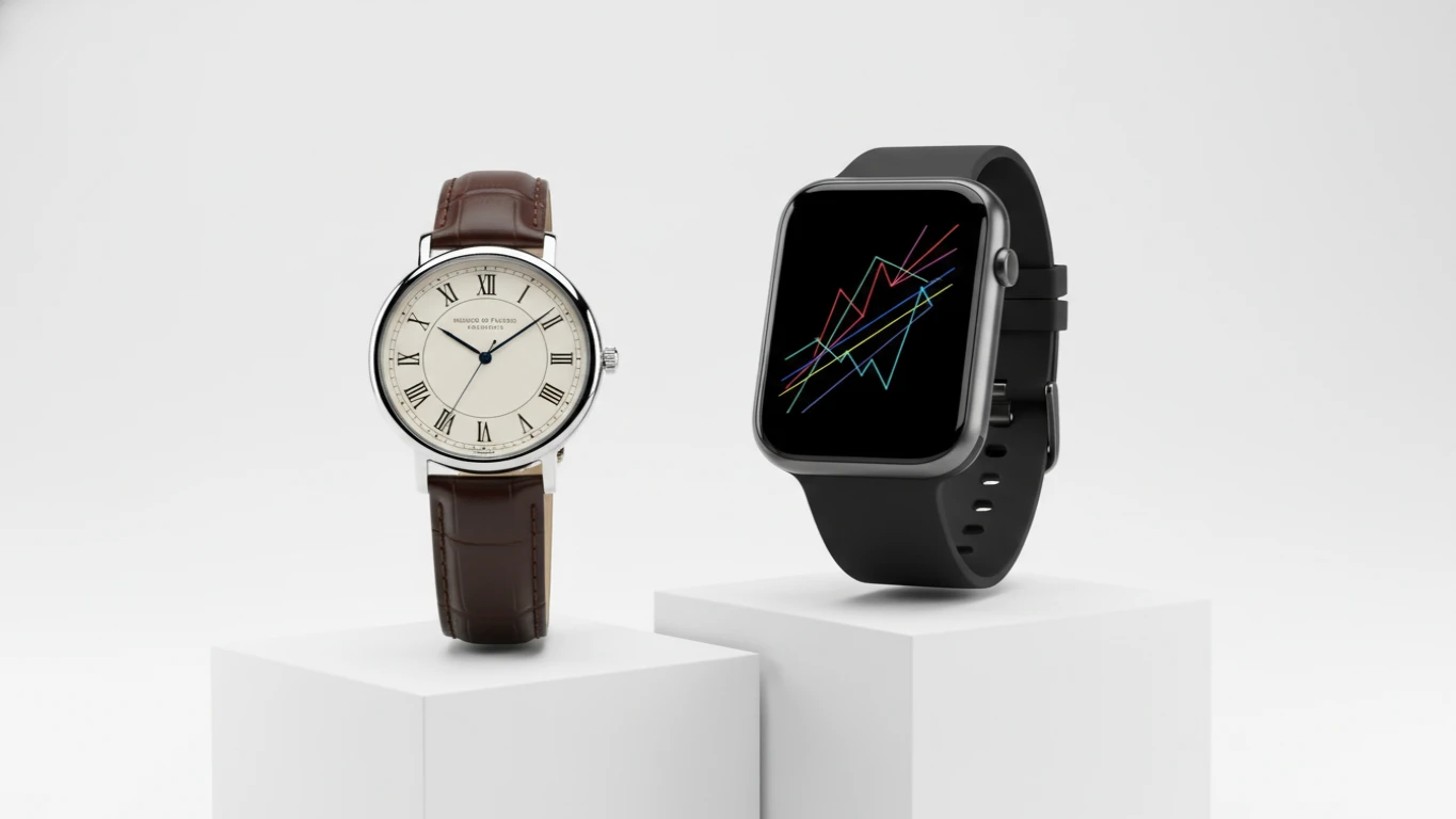 Relógio de Pulso Clássico ou Smartwatch Funcional