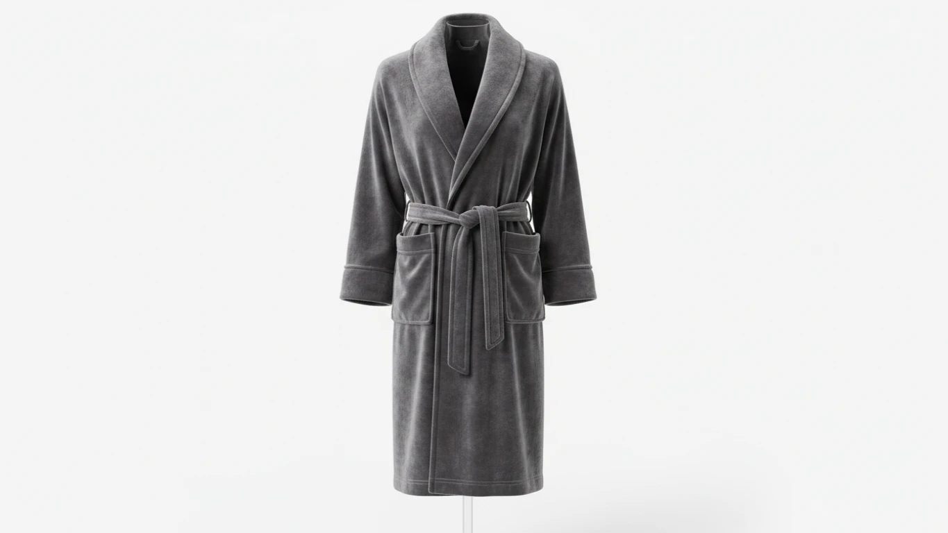 Roupão de Banho Aveludado de Luxo