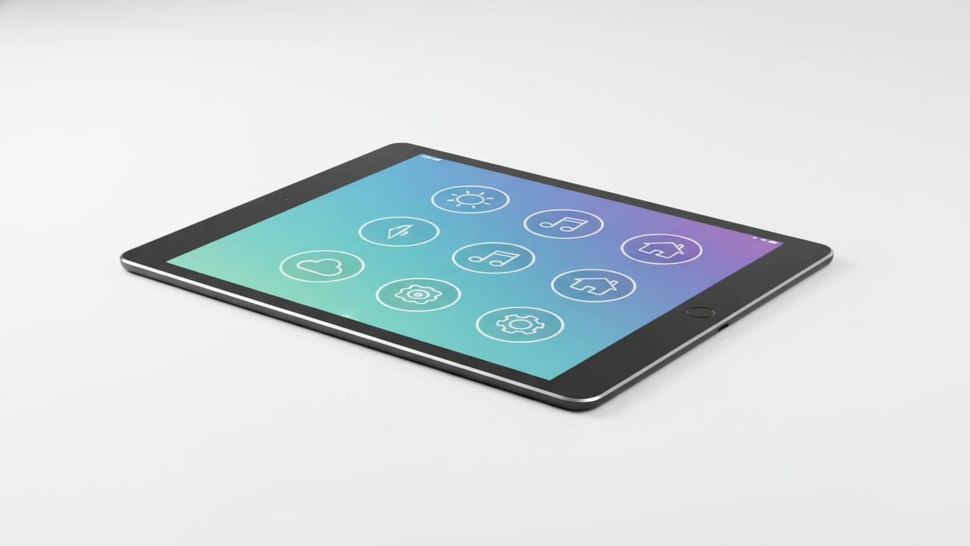 Tablet com Interface Simplificada