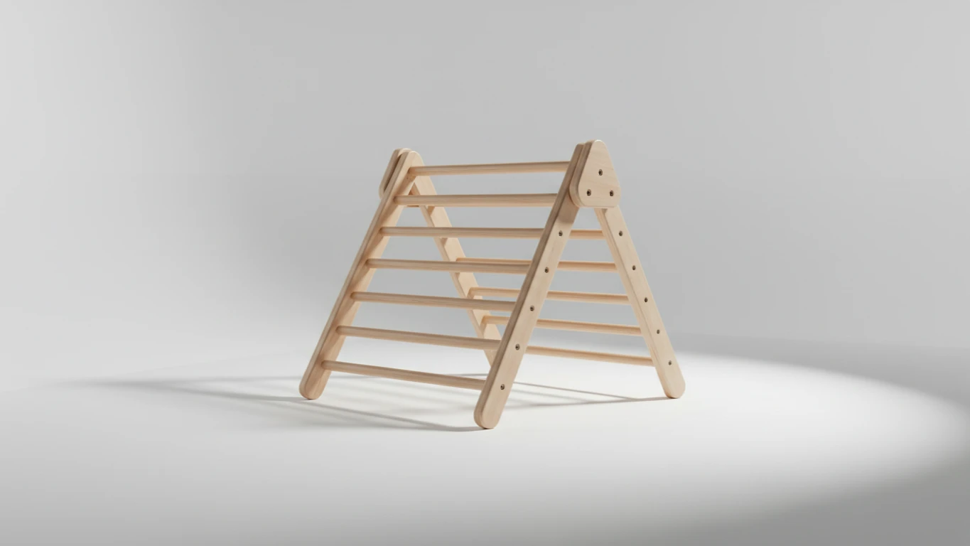 Triângulo de Escalada em Madeira (Pikler)