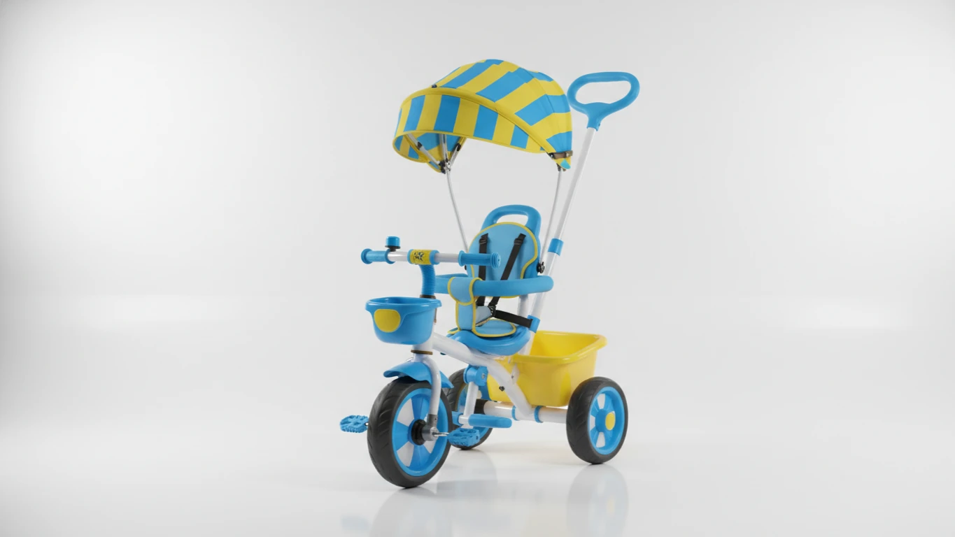 Triciclo de Empurrar com Haste