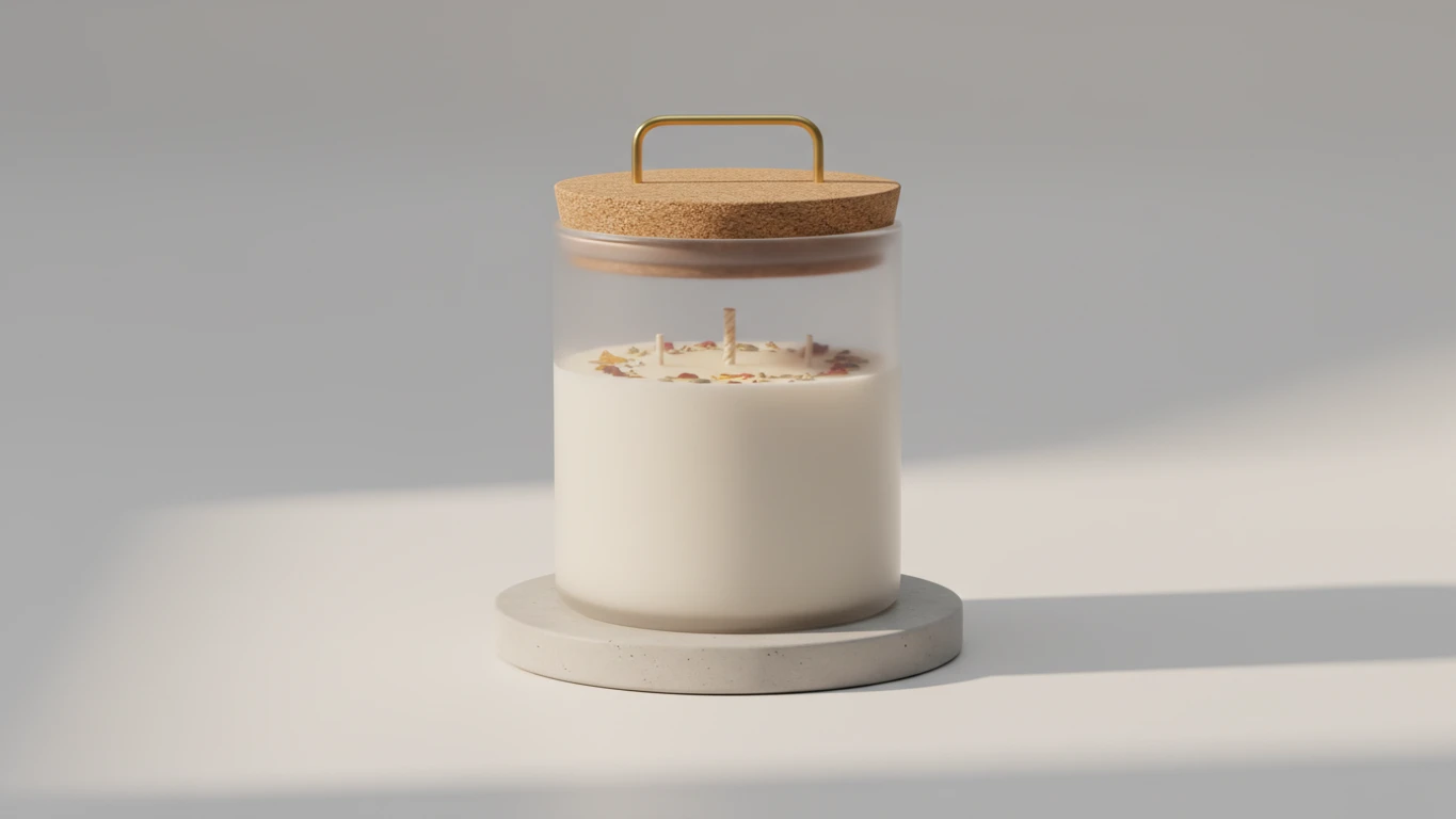 Vela Aromática Premium em Recipiente Reutilizável