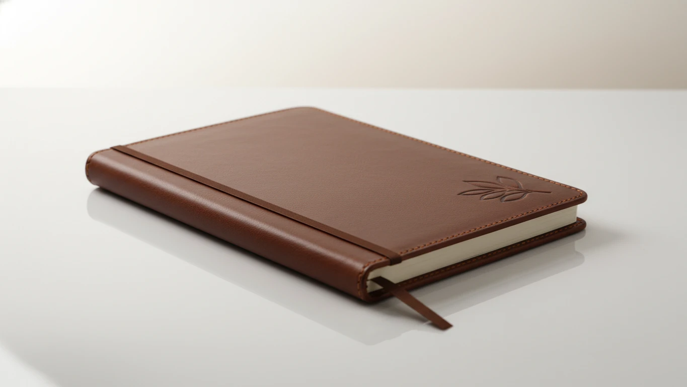 Agenda Permanente com Capa em Couro