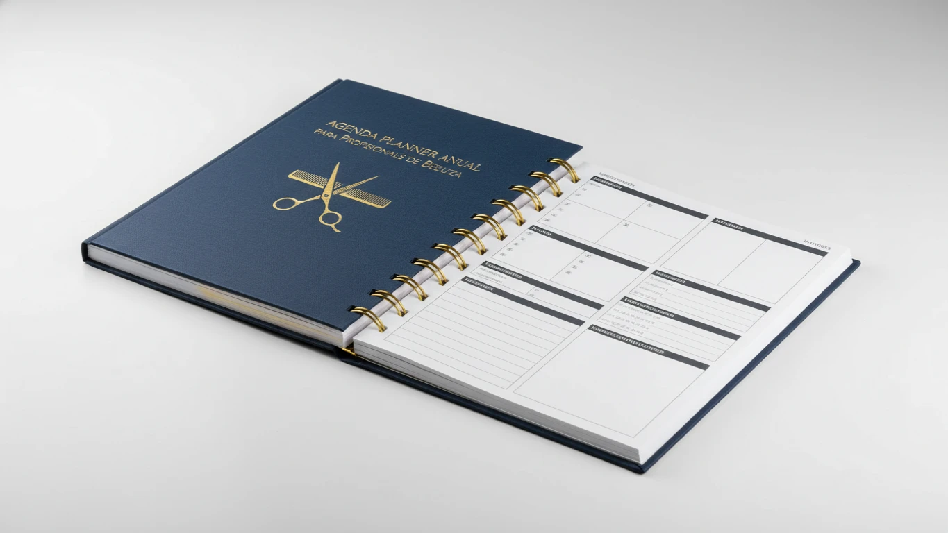 Agenda Planner Anual para Profissionais de Beleza