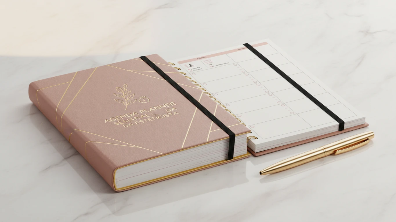 Agenda Planner Semanal da Esteticista