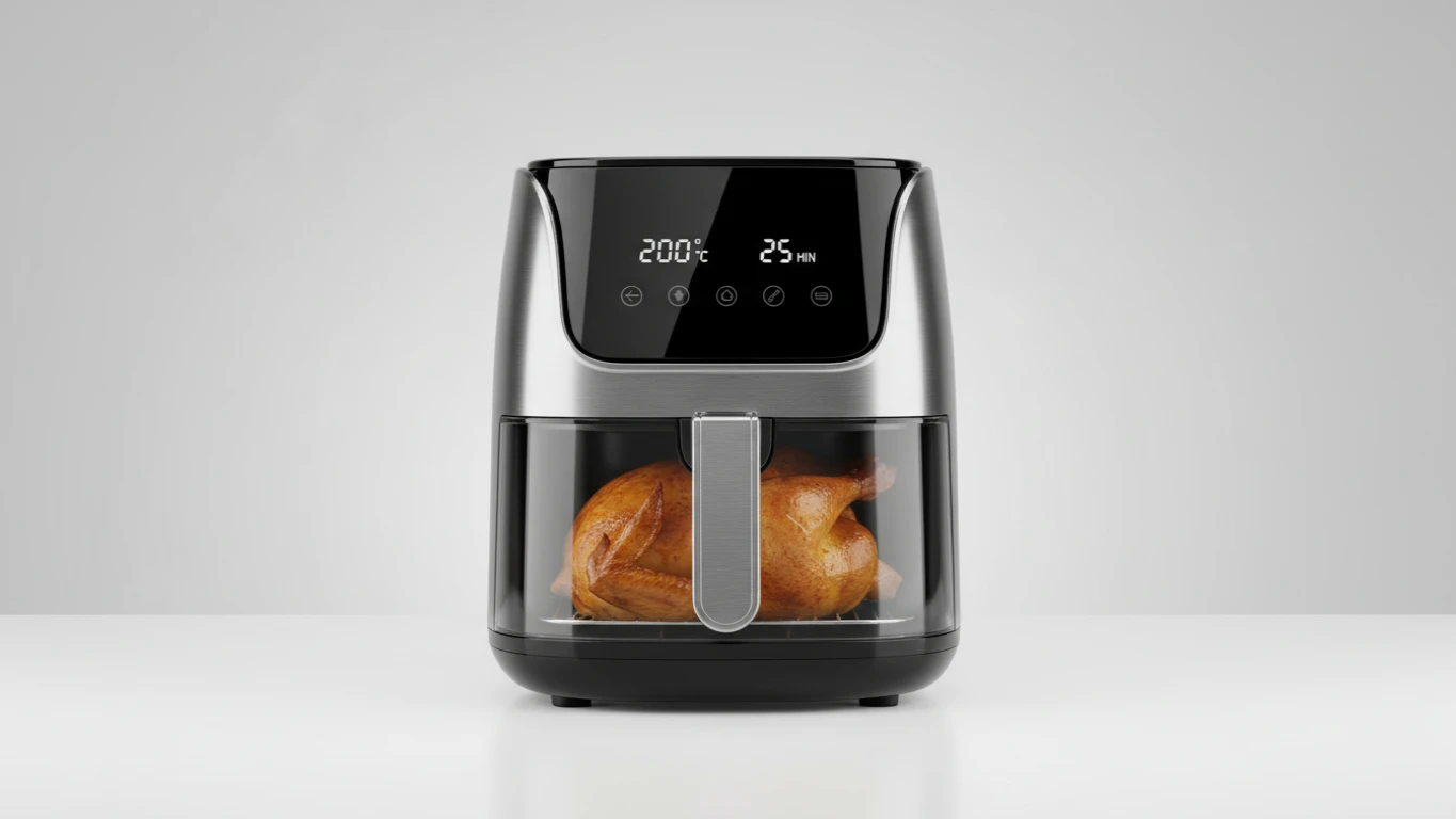 Air Fryer Digital com Cesto de Visão Transparente