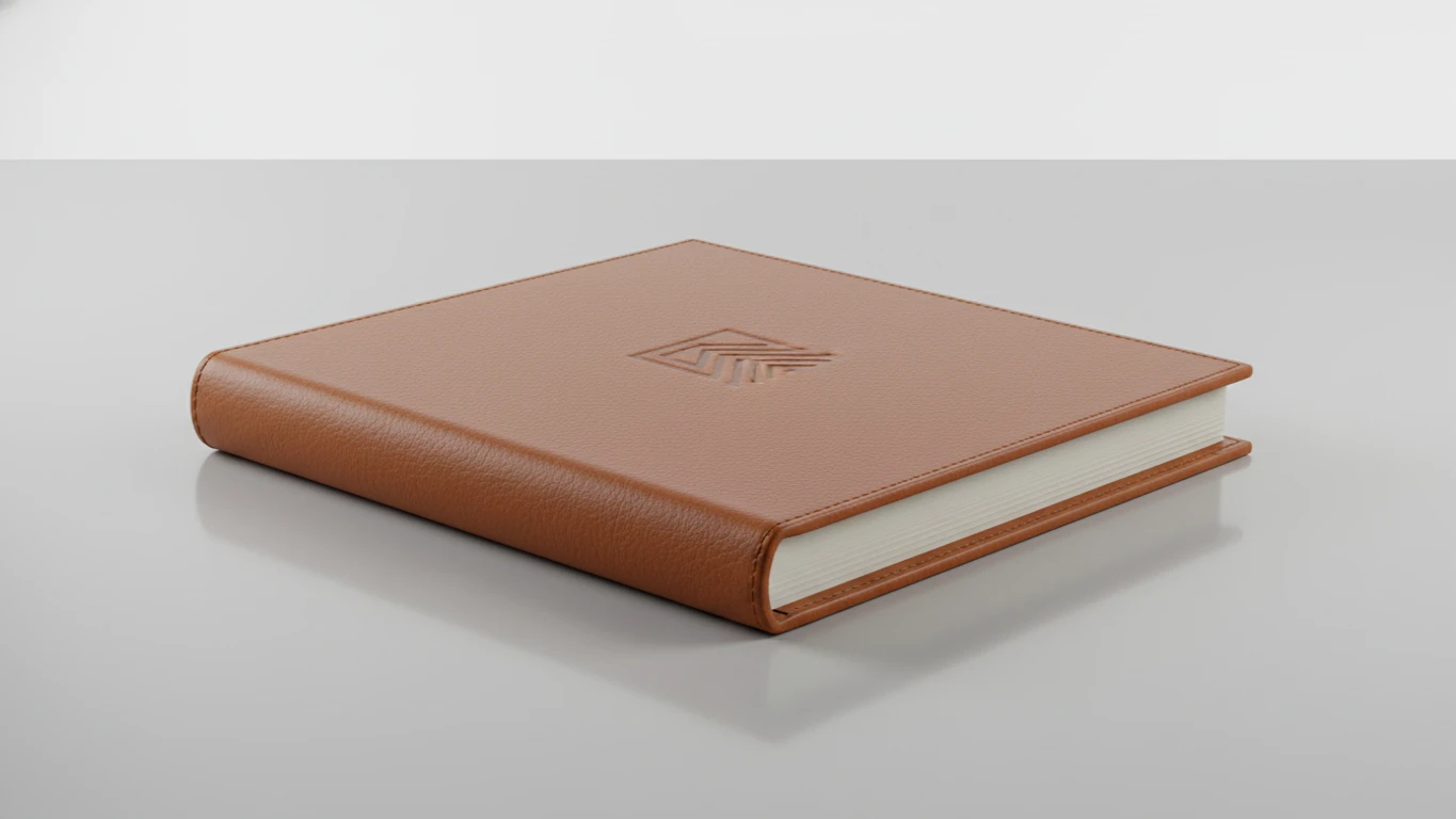 Álbum de Fotos de Couro Ecológico