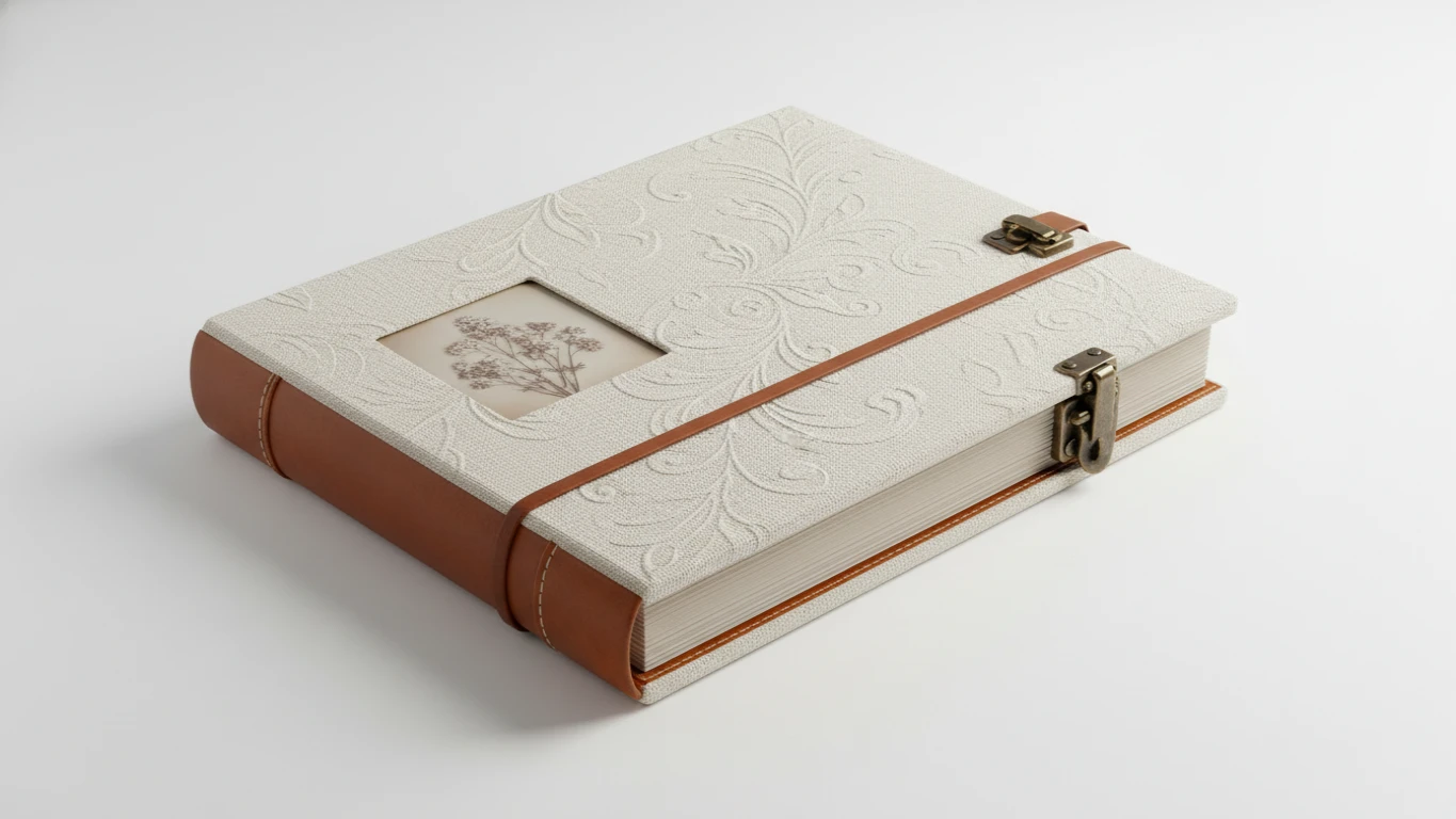 Álbum de Memórias Tipo Scrapbook