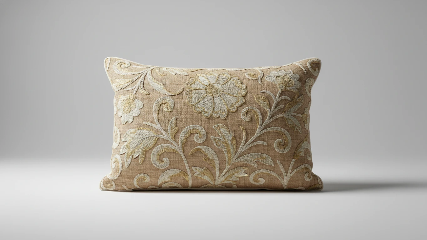 Almofada Decorativa Bordada