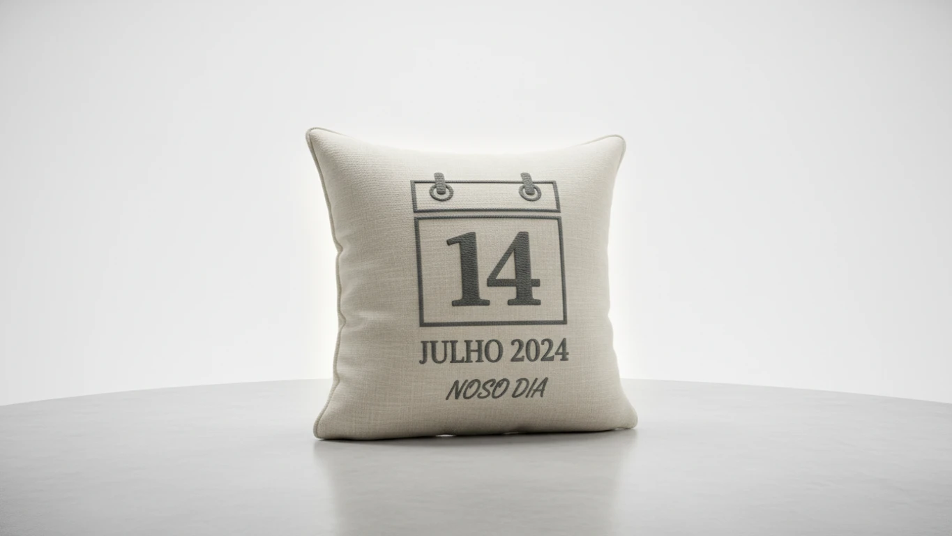 Almofada Personalizada com Data