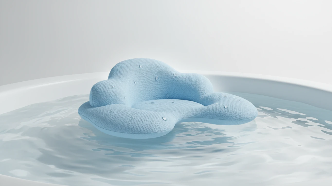 Almofada de Banho Flutuante para Conforto do Bebê