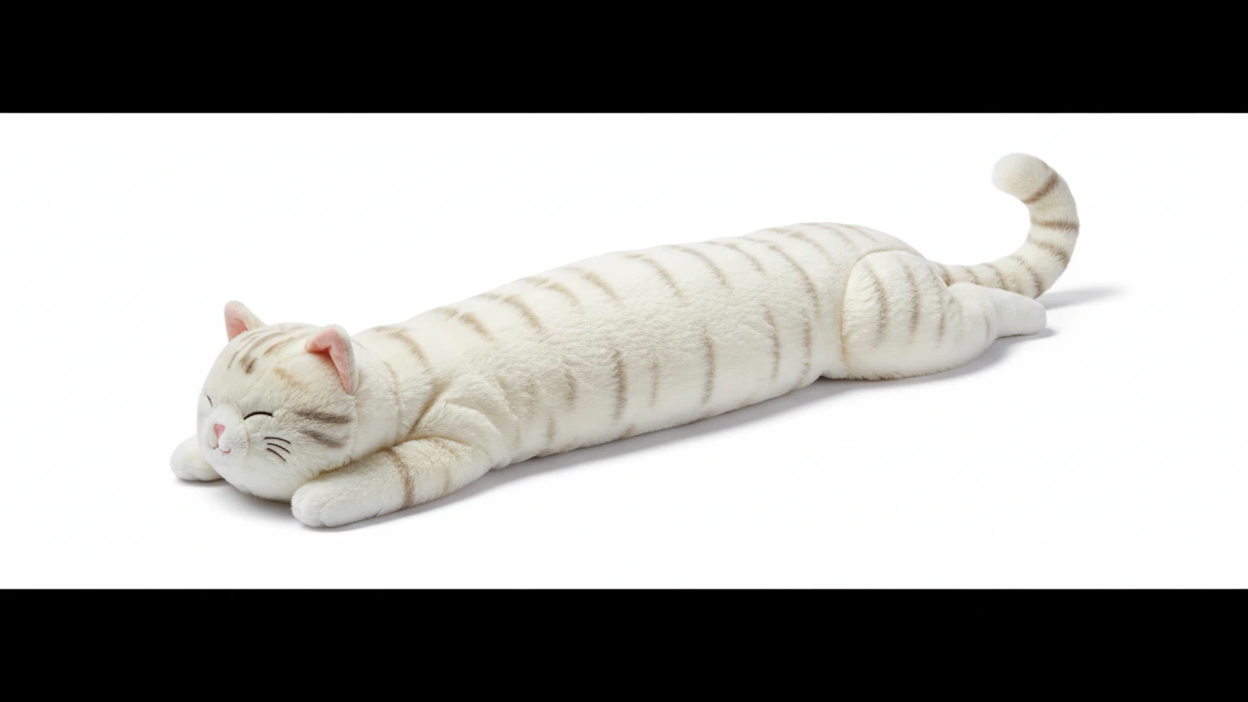 Almofada de Pelúcia Gigante Long Cat