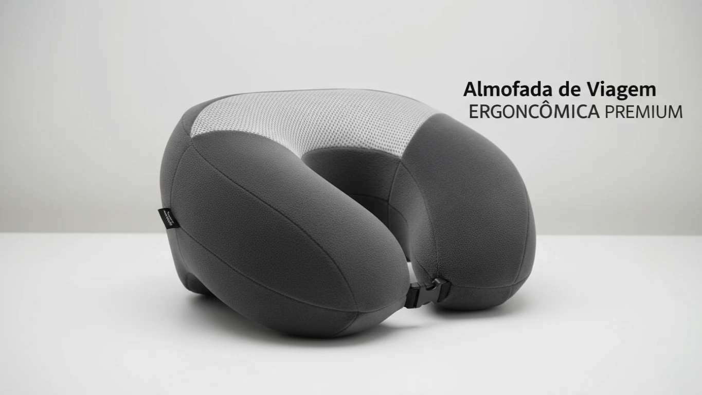 Almofada de Viagem Ergonômica Premium