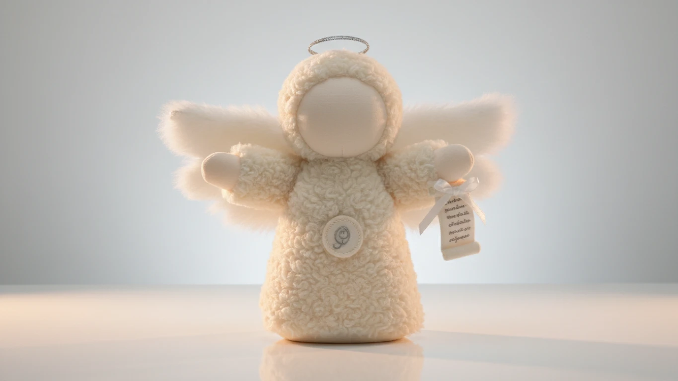 Anjo de Pelúcia Musical com Oração