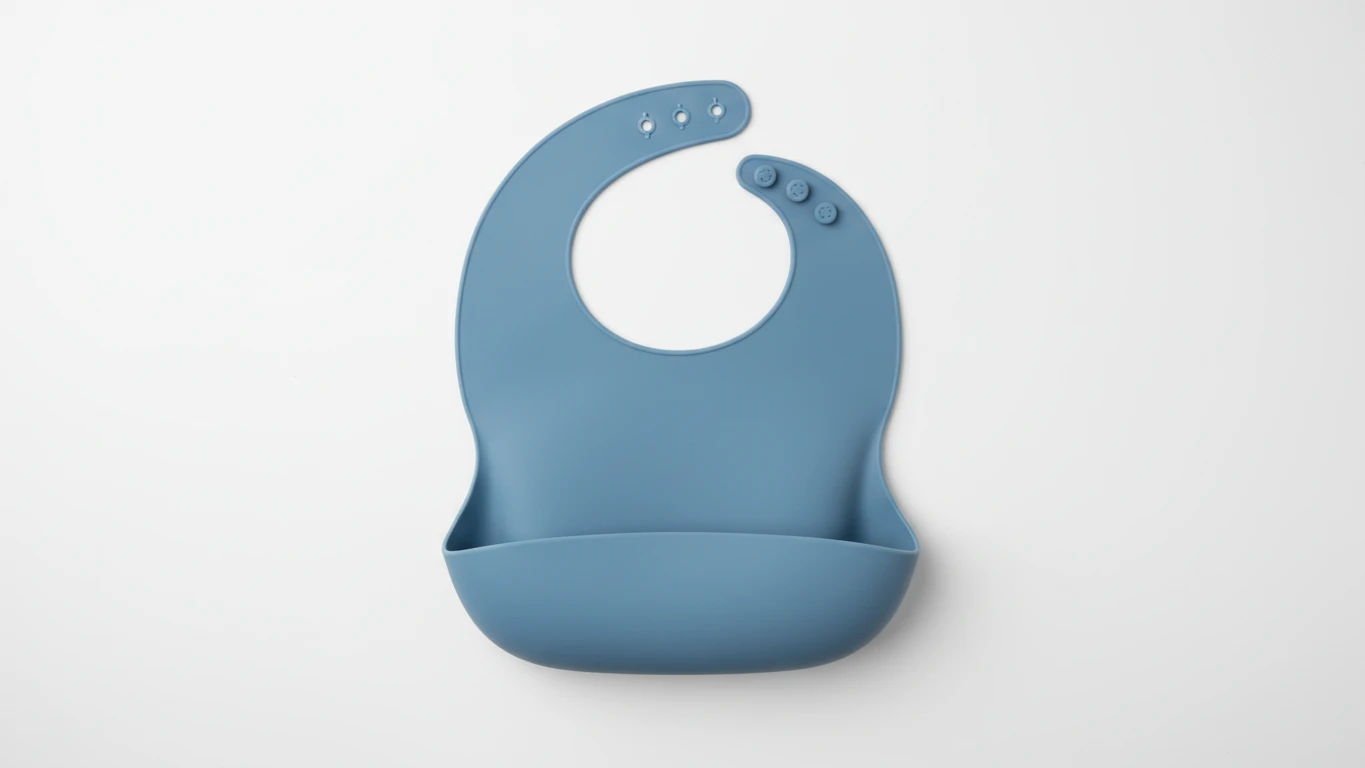 Babador de Silicone com Coletor de Migalhas