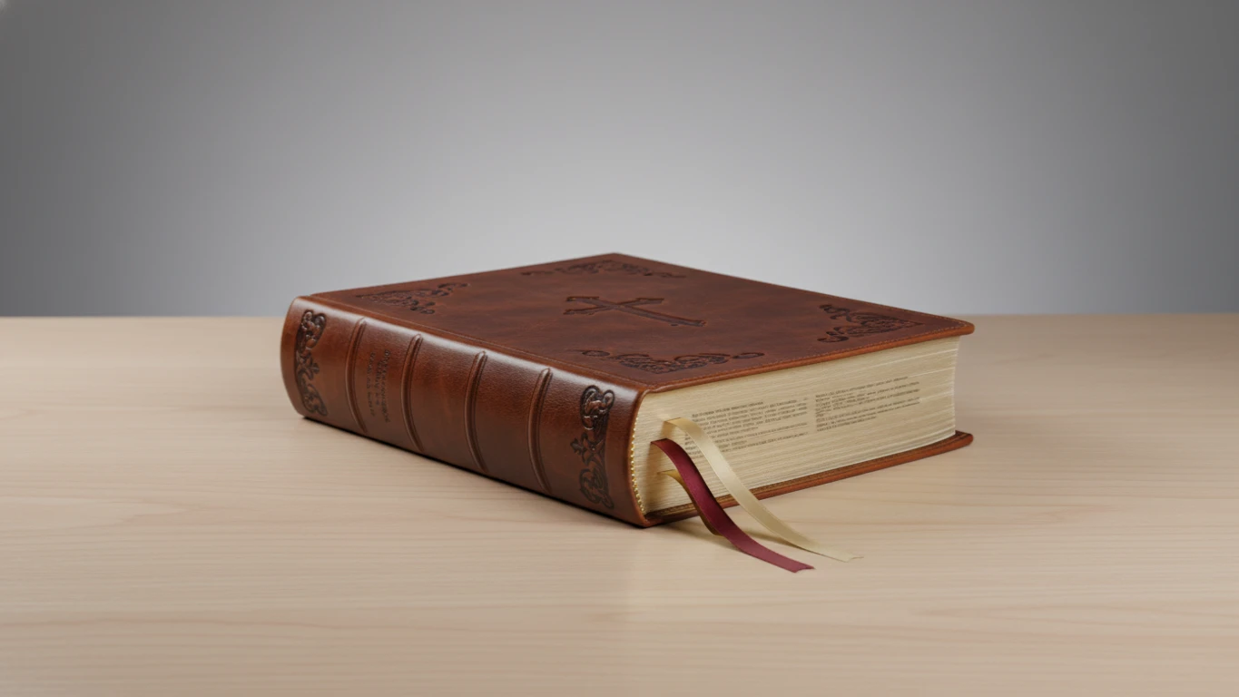 Bíblia de Estudo com Capa em Couro Luxo