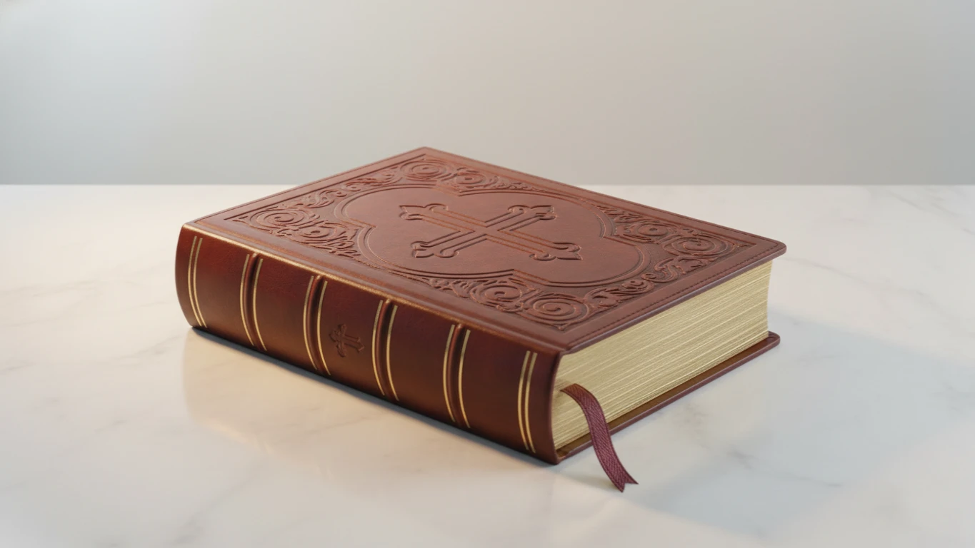 Bíblia de Luxo com Capa de Couro