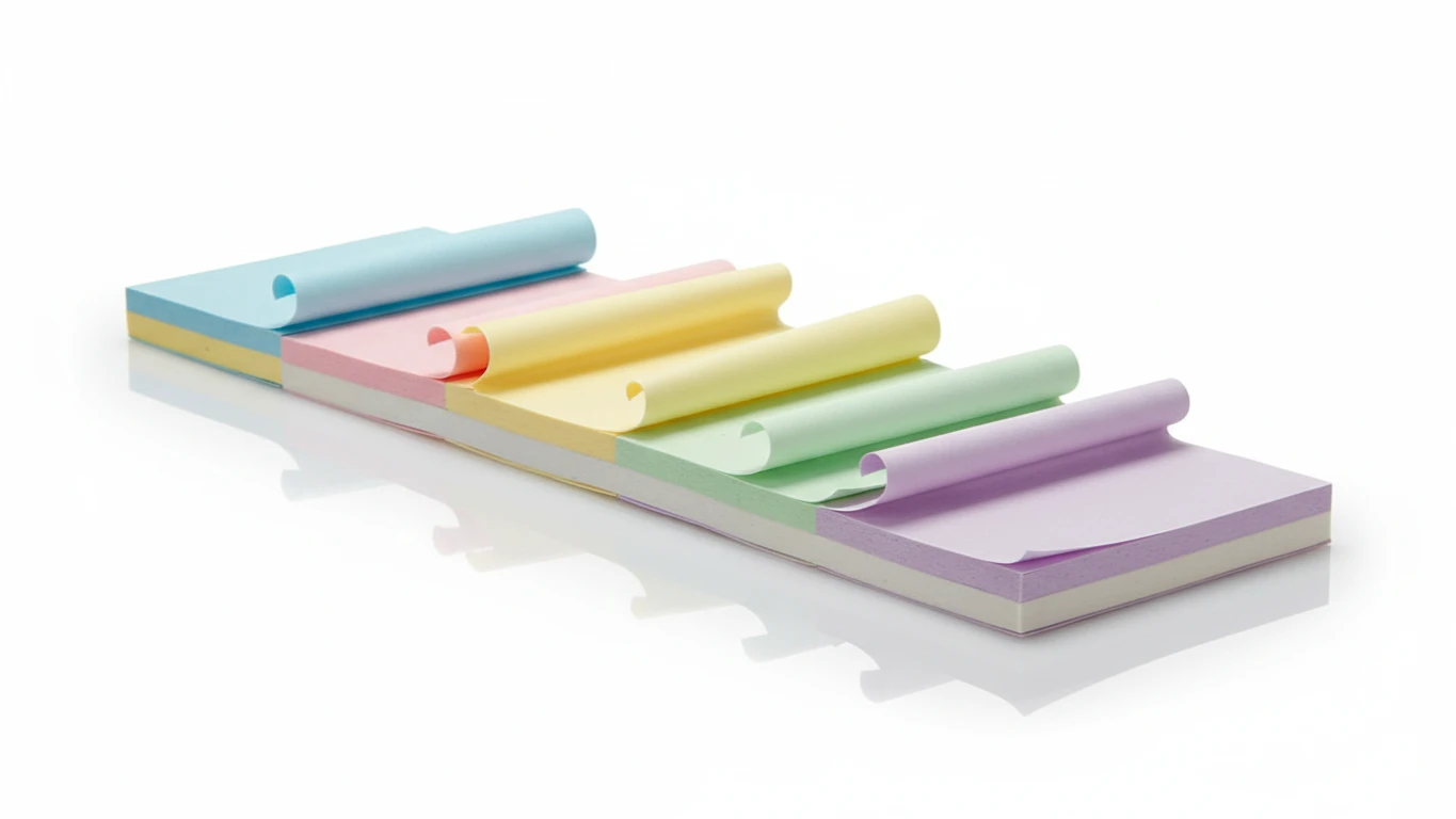 Bloco de Notas Autoadesivas Coloridas