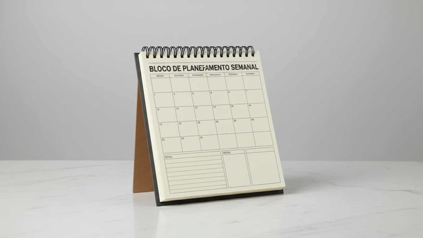 Bloco de Planejamento Semanal