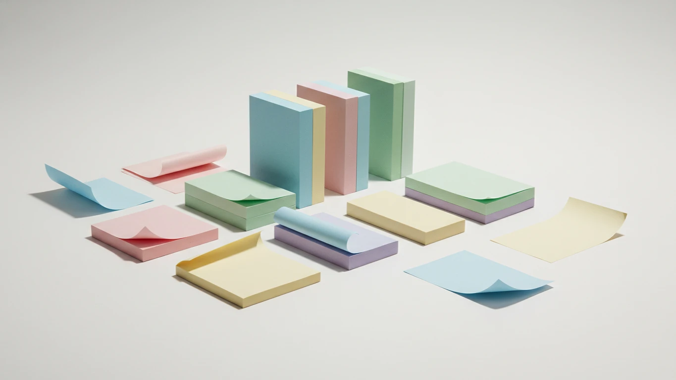 Blocos de Notas Autocolantes Estéticos