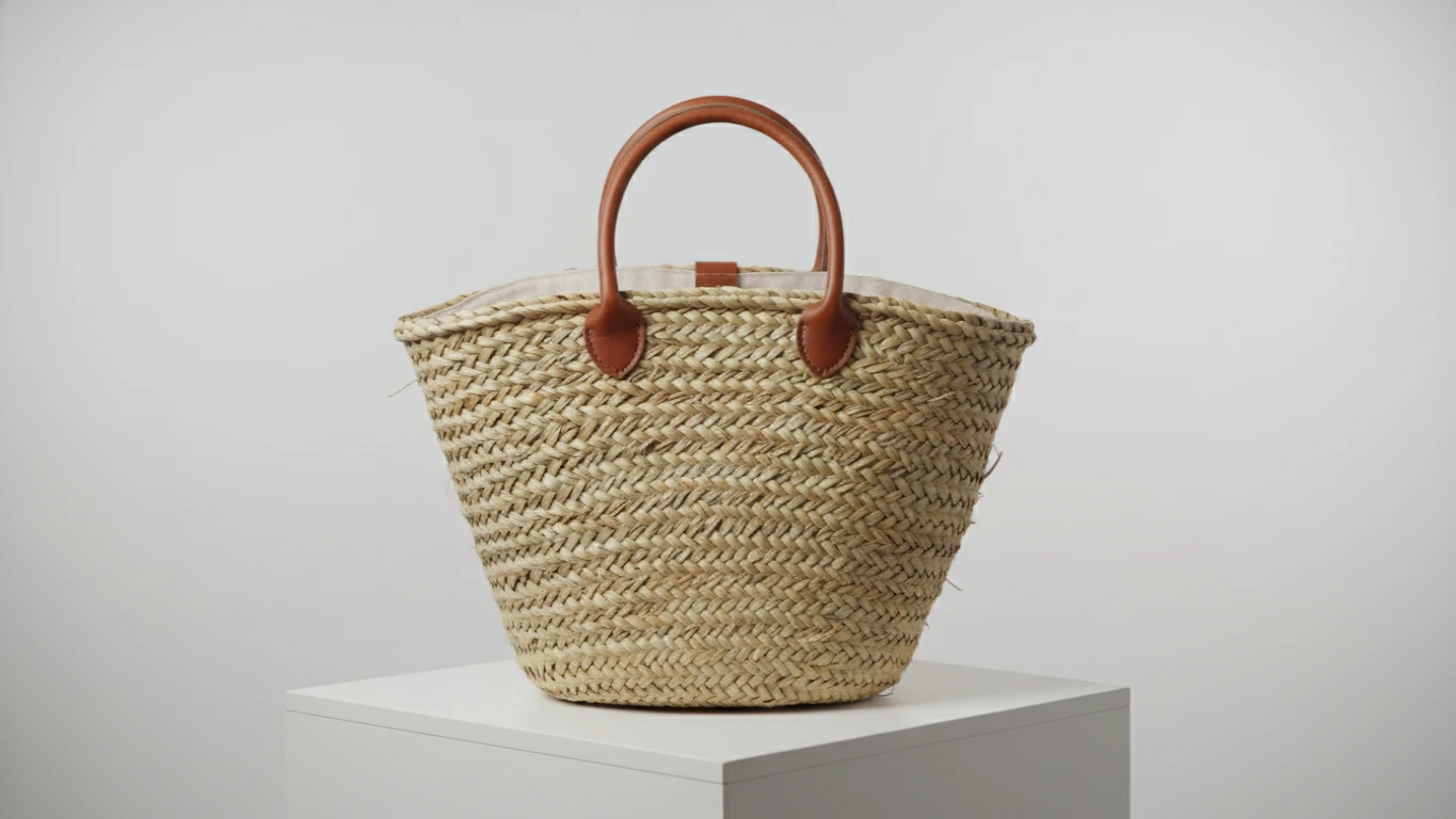 Bolsa Tote de Palha Artesanal