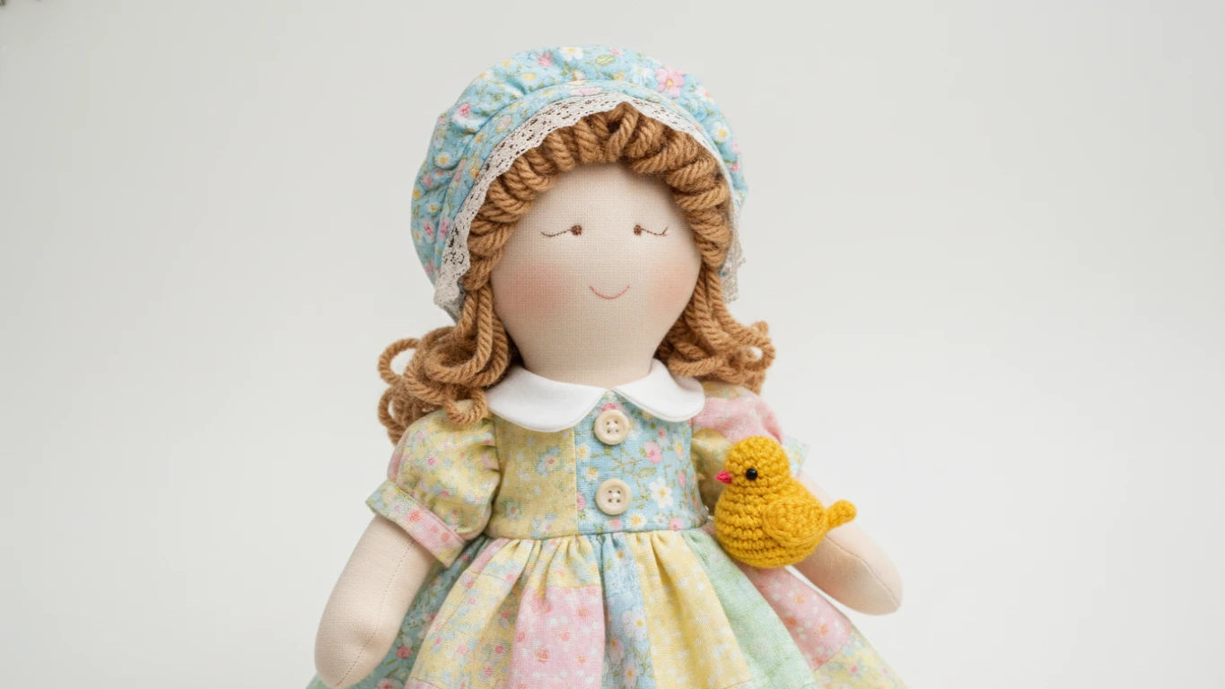 Boneca de Pano Artesanal ou Pelúcia Antialérgica