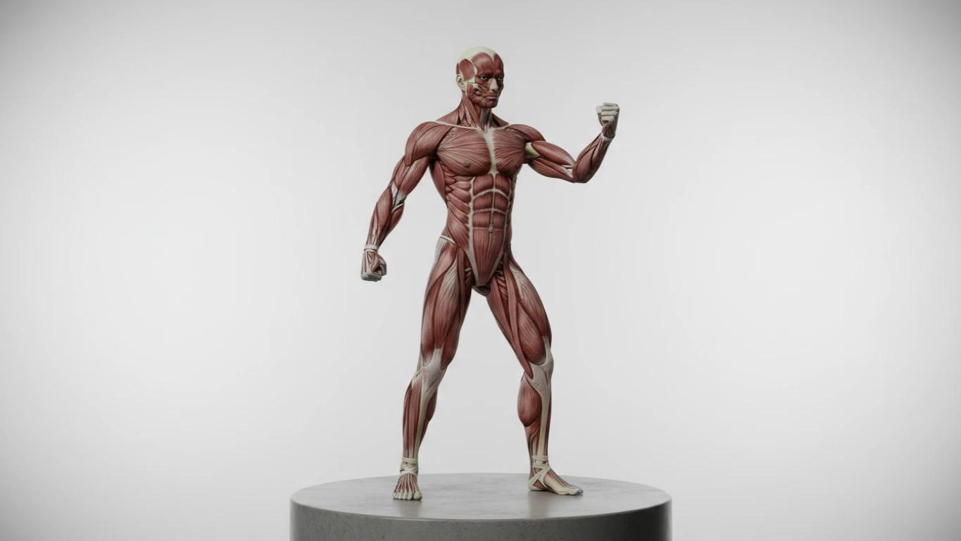 Boneco Articulado de Anatomia Muscular