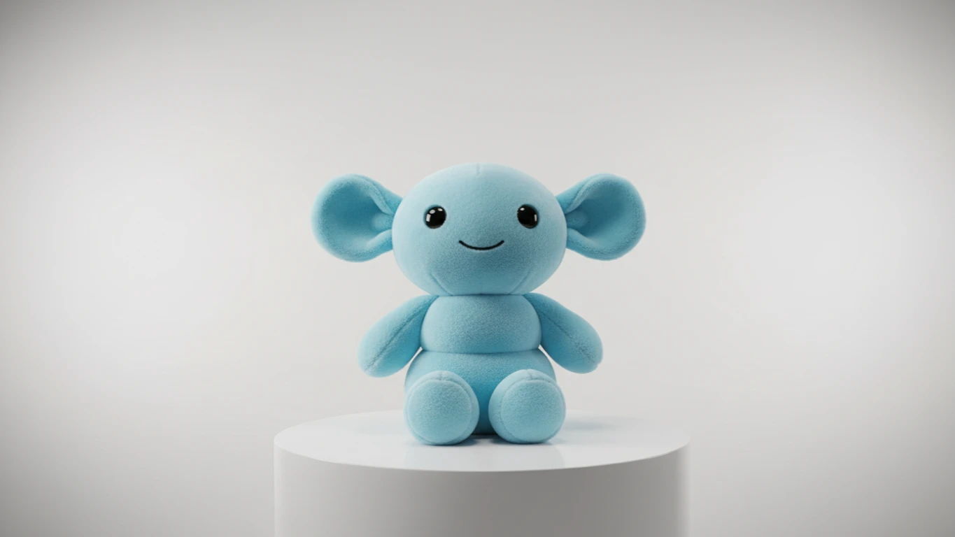 Boneco de Pelúcia Antialérgico e Lavável