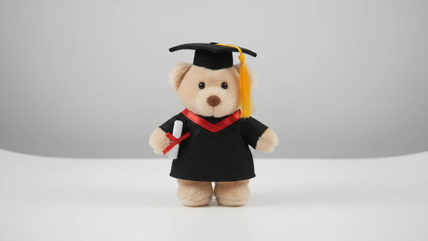 Boneco de Pelúcia Formando com Capelo