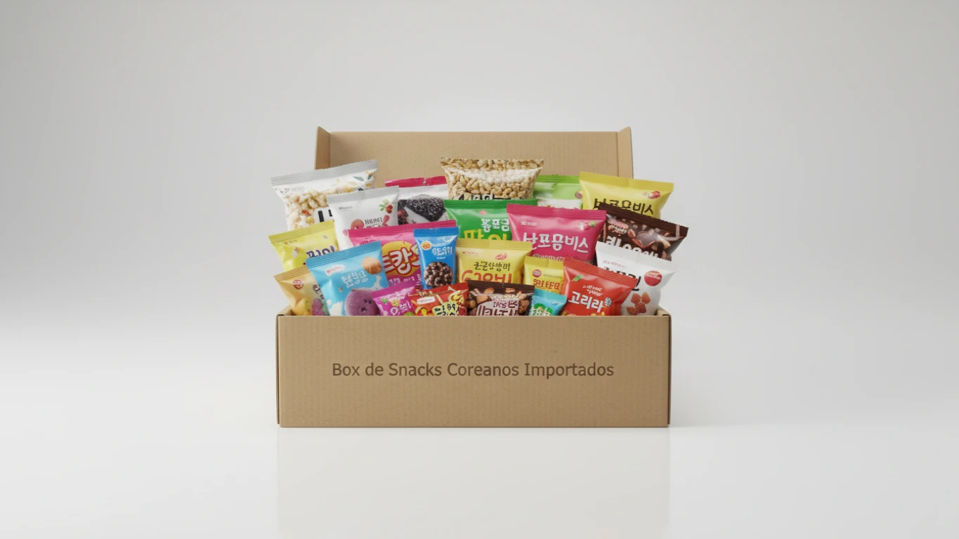Box de Snacks Coreanos Importados