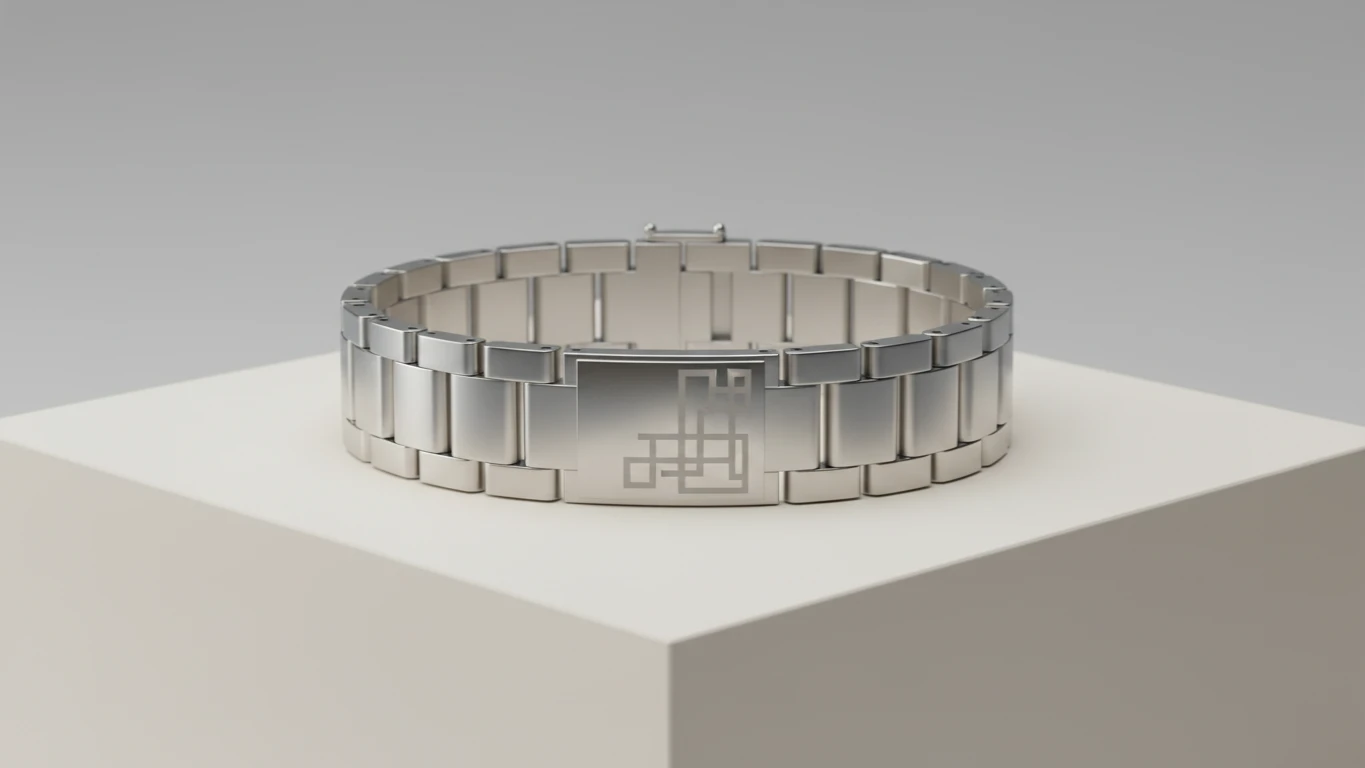Bracelete Personalizado de Aço