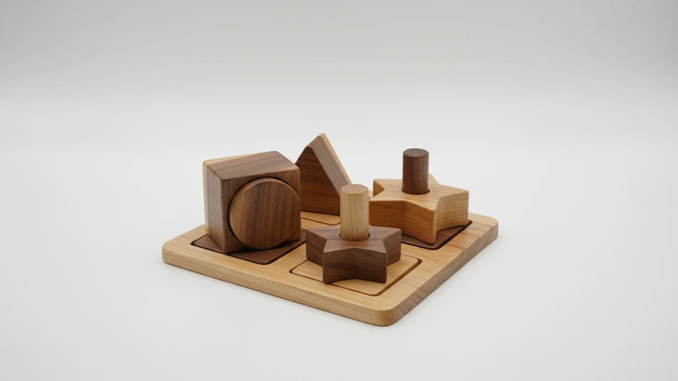Brinquedo Educativo em Madeira Maciça
