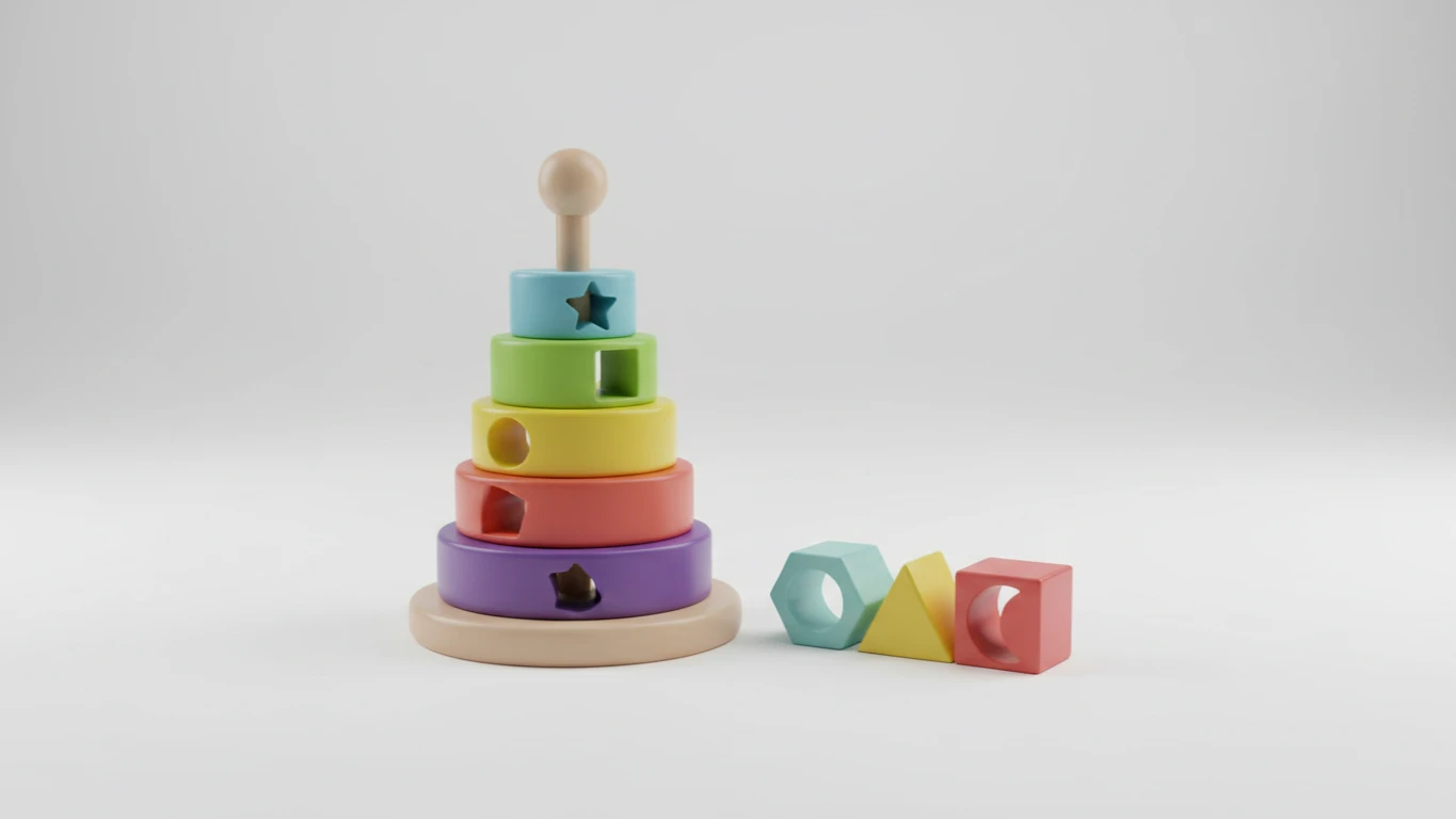 Brinquedo de Empilhar e Encaixar
