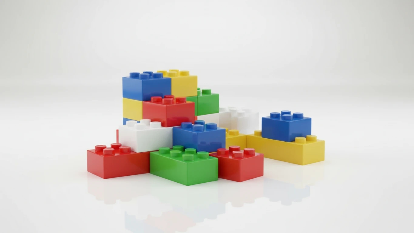 Brinquedo de Montar em Blocos Miniatura