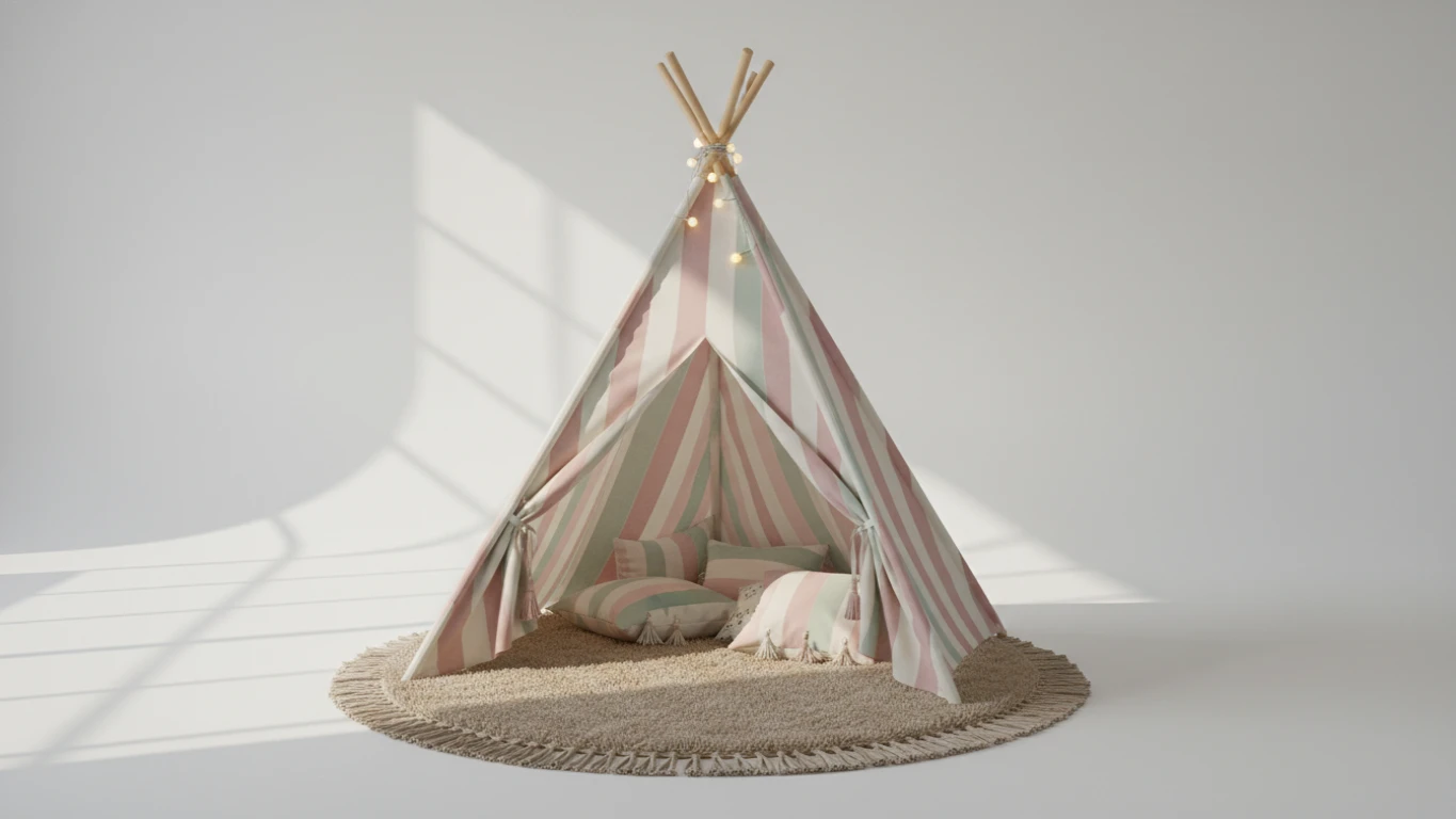 Cabana Tipi de Tecido para Quarto