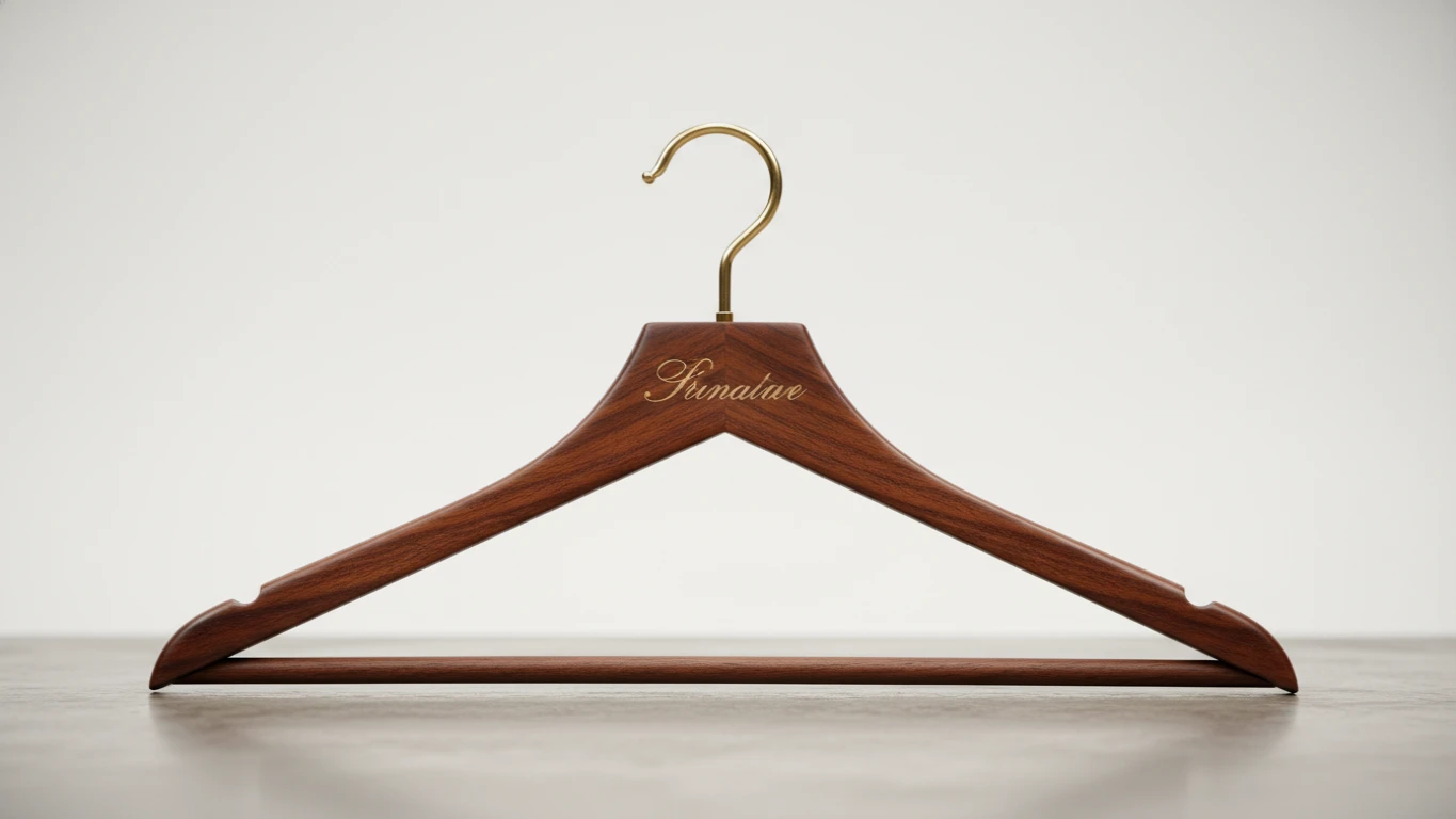 Cabide Personalizado em Madeira Nobre