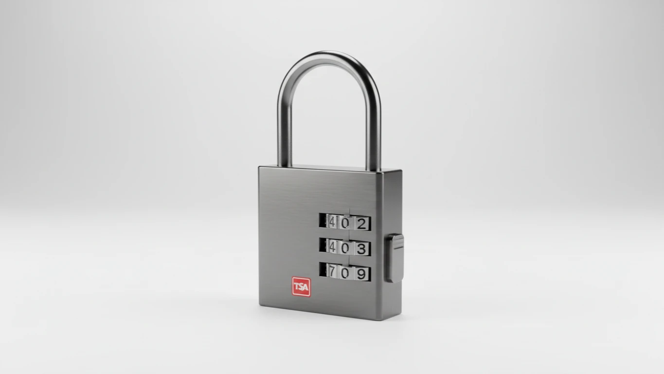 Cadeado TSA com Segredo de Combinação